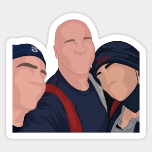 Stella, Tony & Capp | Chicago Fire Sticker